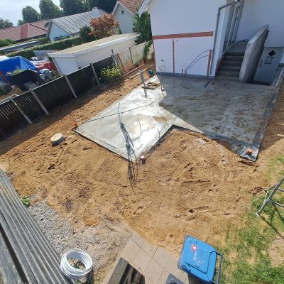 støbt fundament
