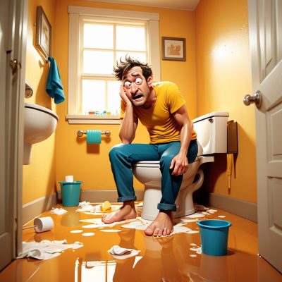 stoppet toilet struggles